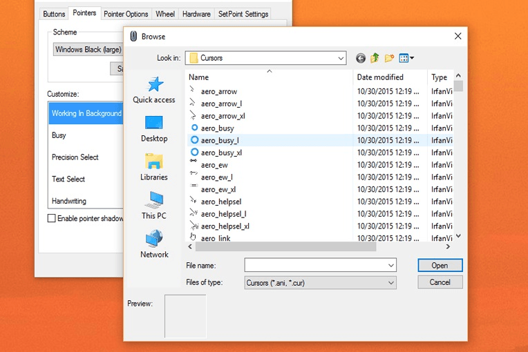 mac cursor download for windows 7
